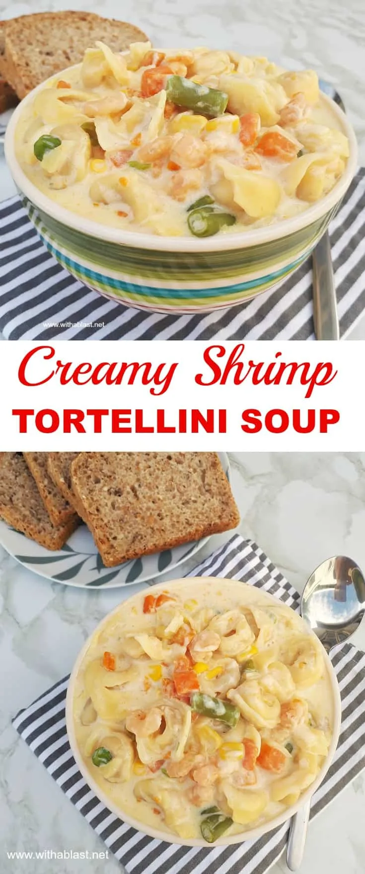 Creamy Shrimp Tortellini Soup