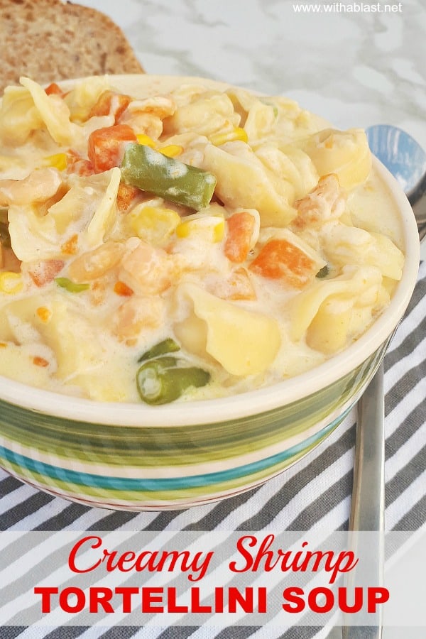 Creamy Shrimp Tortellini Soup