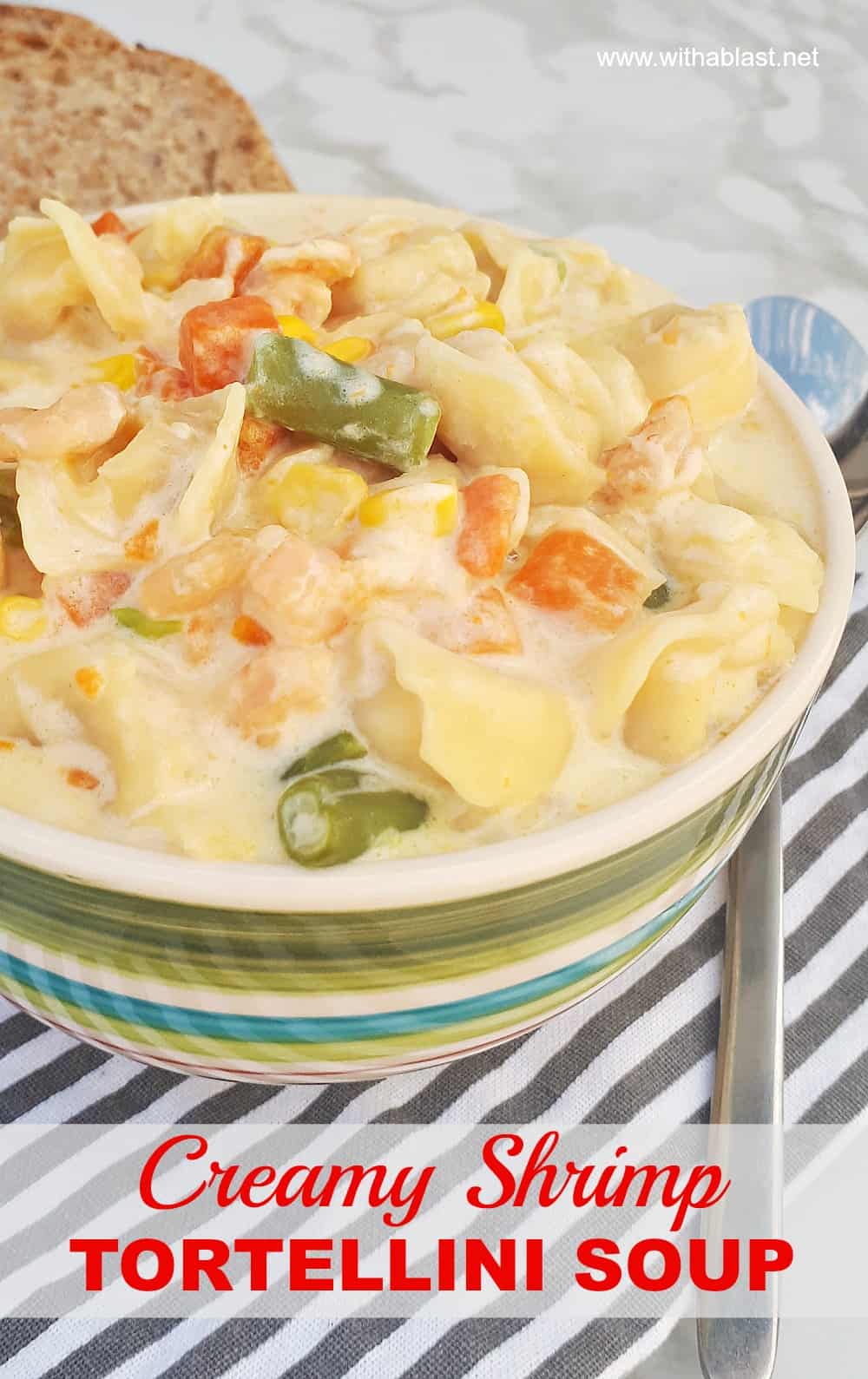 Creamy Shrimp Tortellini Soup