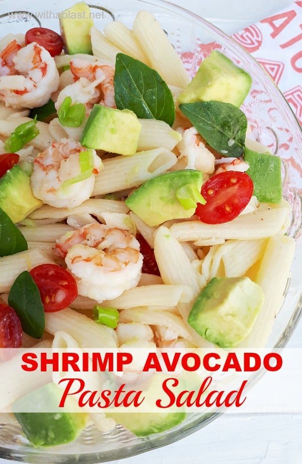 Shrimp Avocado Pasta Salad