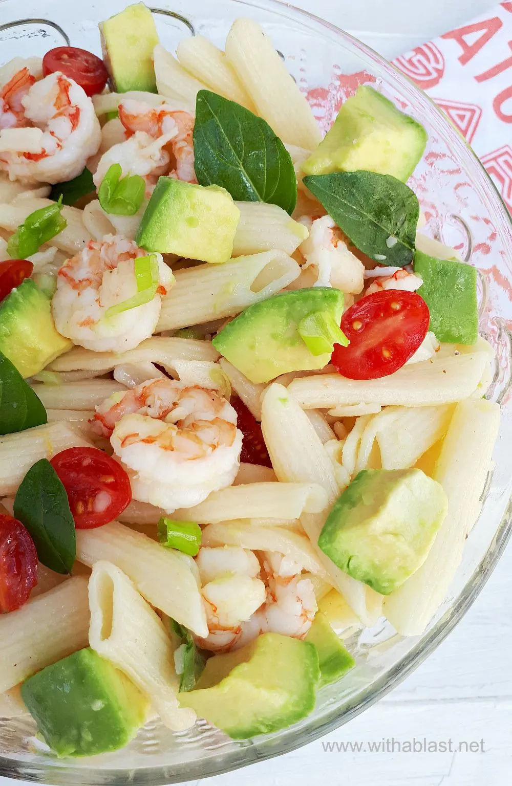 Shrimp Avocado Pasta Salad