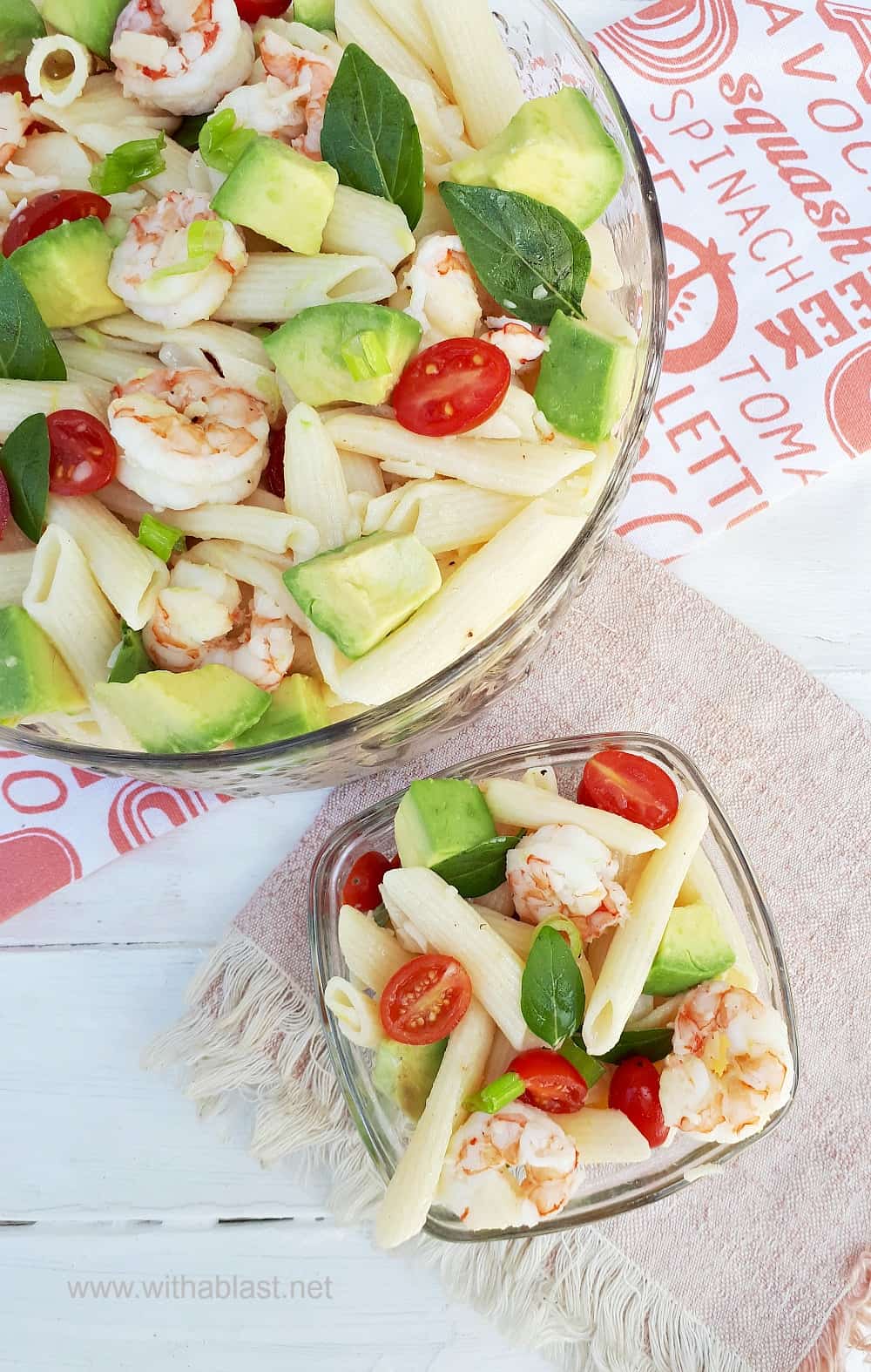 Shrimp Avocado Pasta Salad