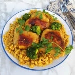 Turmeric Chicken with Barley and Broccoli