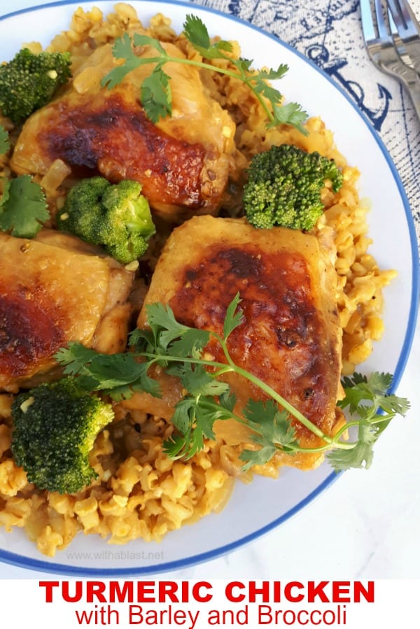 Turmeric Chicken With Barley And Broccoli