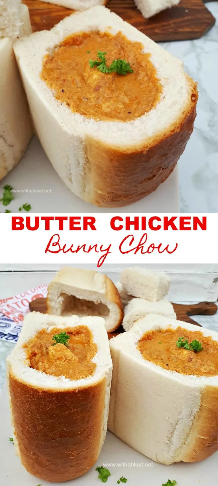 Butter Chicken Bunny Chow