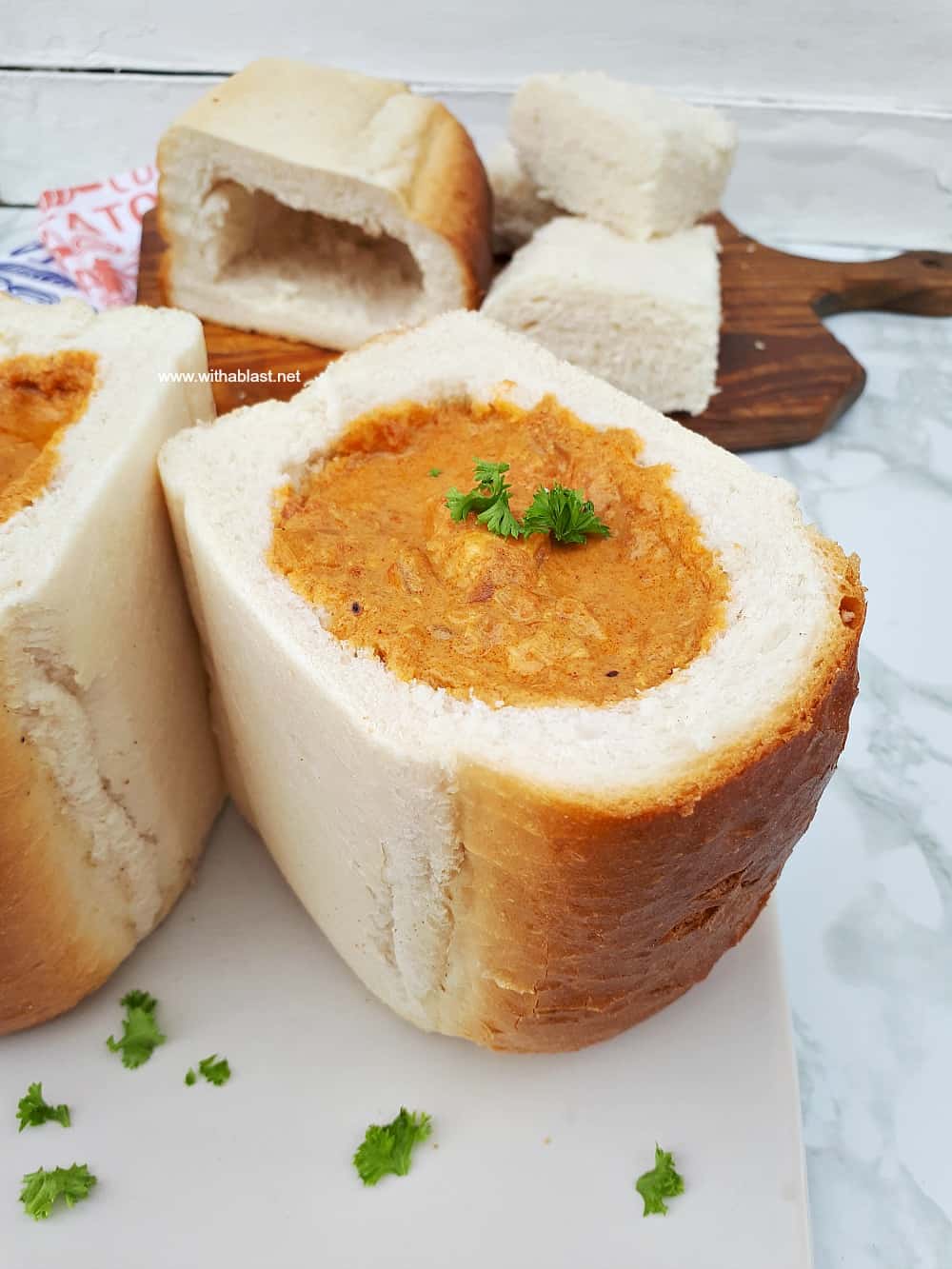 Butter Chicken Bunny Chow