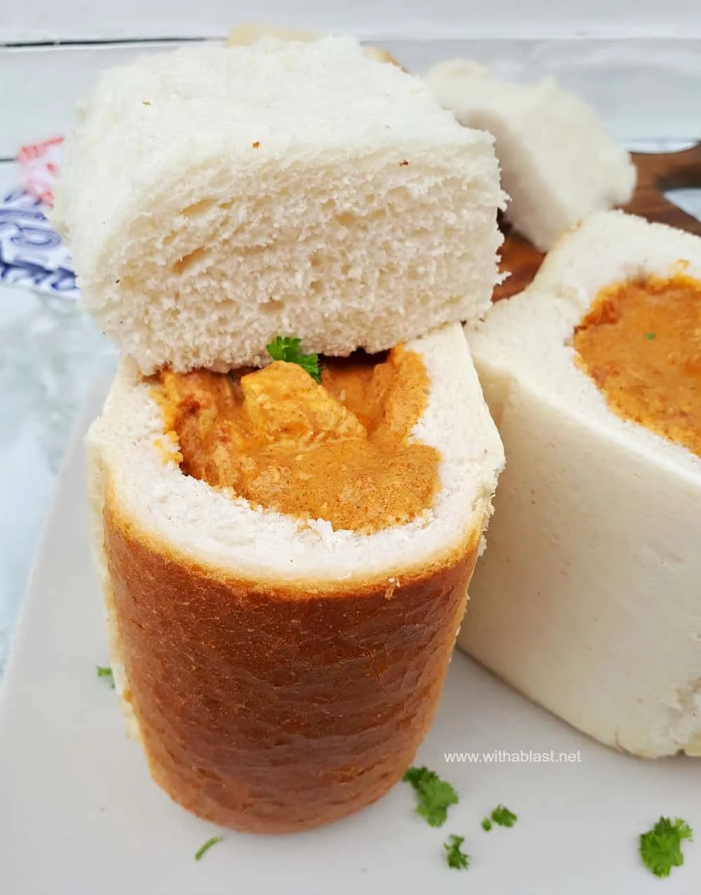 Butter Chicken Bunny Chow