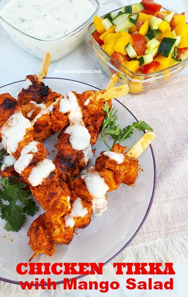 Chicken Tikka with Mango Salad