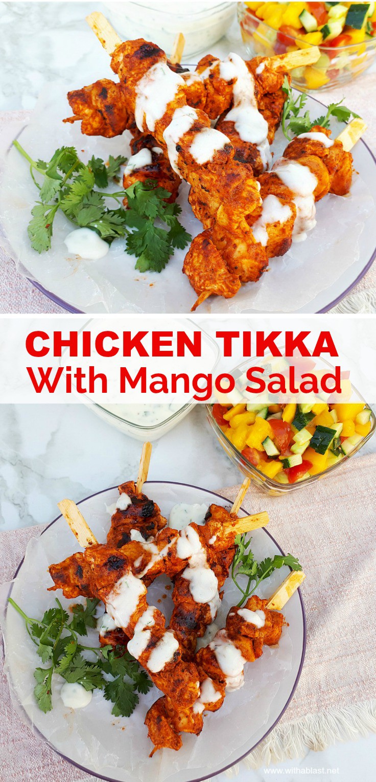 Chicken Tikka with Mango Salad