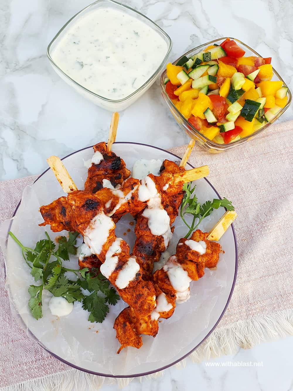 Chicken Tikka with Mango Salad