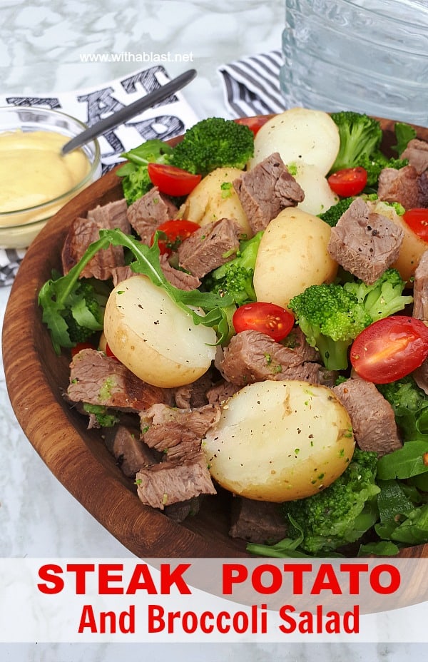 Steak Potato and Broccoli Salad