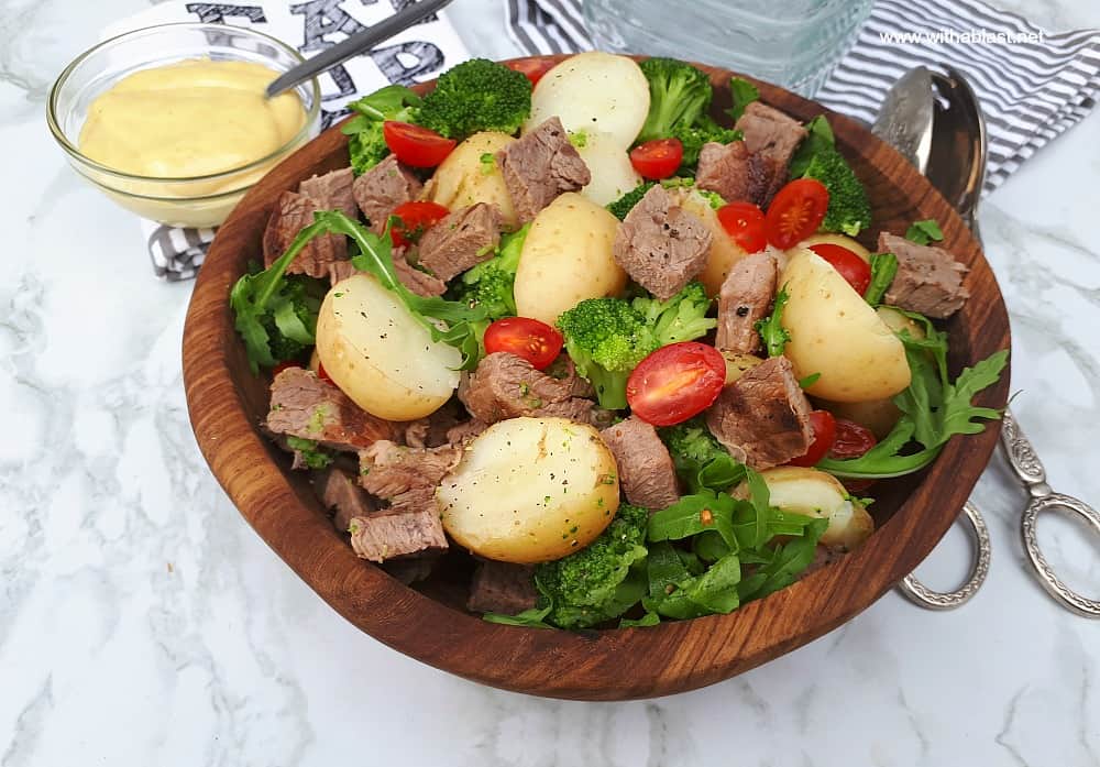 Steak Potato and Broccoli Salad