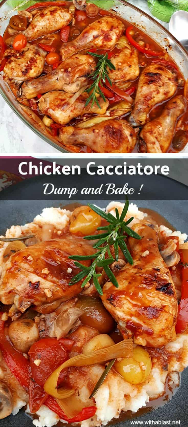 Chicken Cacciatore (Dump and Bake)