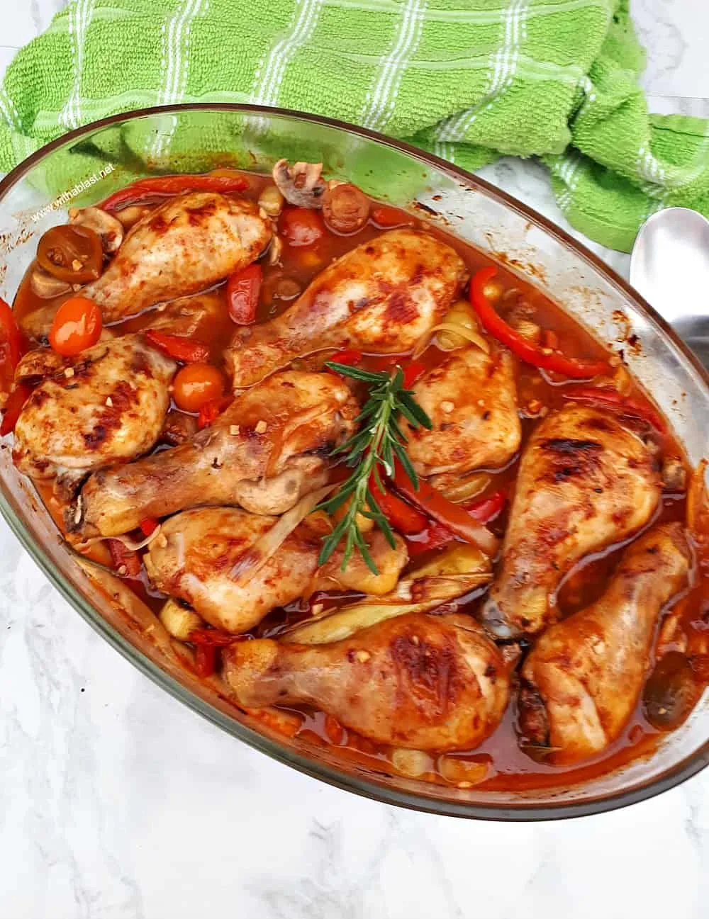 Chicken Cacciatore (Dump and Bake)