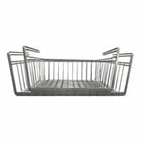 Clever Home Under Shelf Wire Storage Basket Set of 4 (Silver)