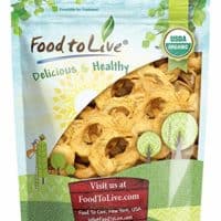 Food To Live Certified Organic Dried Apple Rings (Non-GMO, Kosher, Unsulfured, Bulk) (8 Ounces)