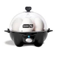 Dash Rapid Egg Cooker: 6 Egg Capacity Electric Egg Cooker for Hard Boiled Eggs, Poached Eggs, Scrambled Eggs, or Omelets with Auto Shut Off Feature - Black