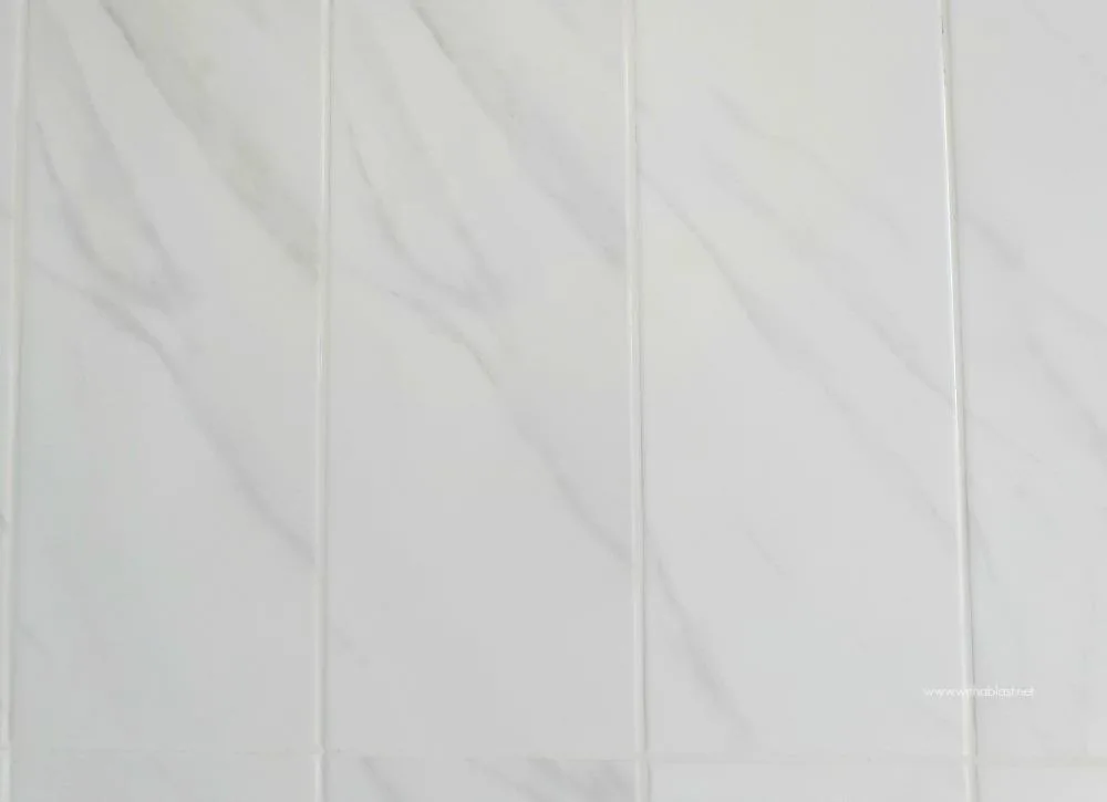 Bathroom Makeover - marble wall tiles