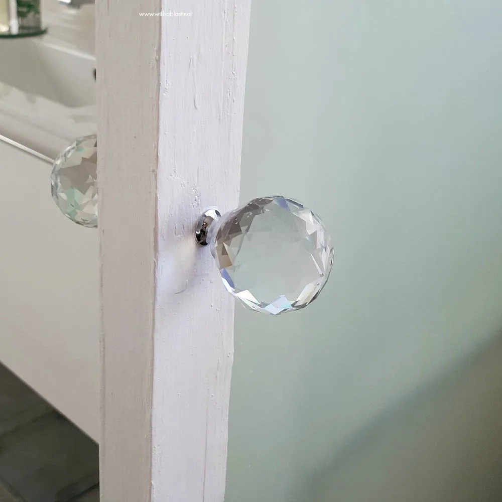 Bathroom Makeover [glass door knob]