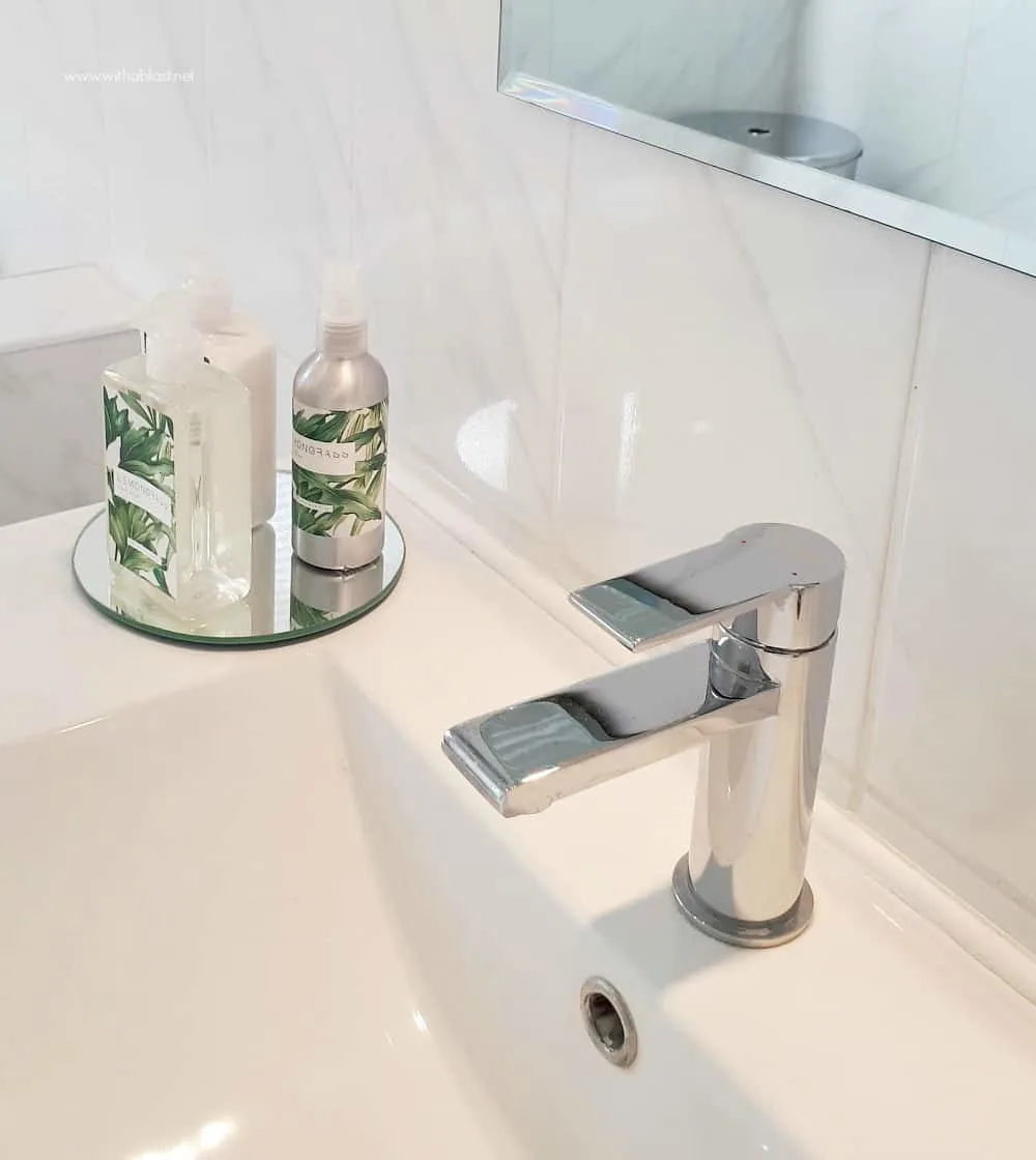 Bathroom Makeover - vignette and basin tap