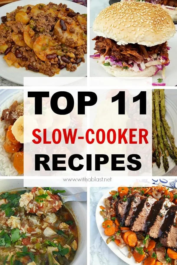 Family approved Top Slow-Cooker Recipes ! Casseroles, Pot Roast, Pulled Beef and more #SlowCookerRecipes #SlowCooker #CrockPotRecipes #SlowCookerDinner #EasySlowCookerRecipes