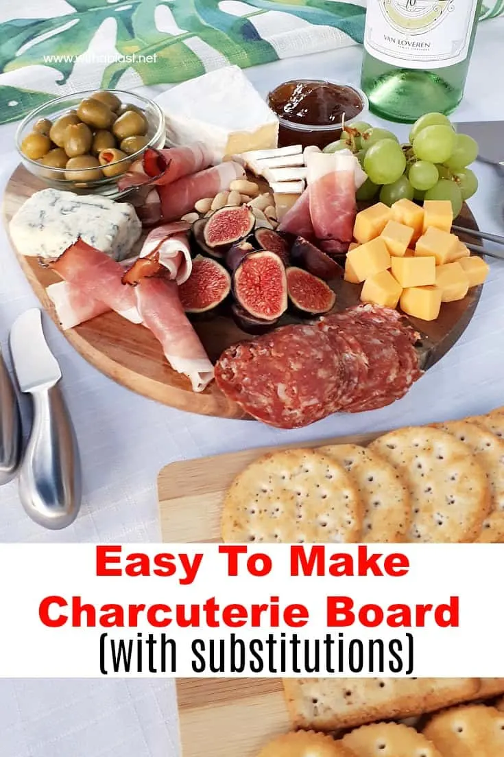 How to make an Easy Charcuterie Board (Cheese Board) within minutes, which you can customize with ingredients you prefer or suits the occasion #ChartecurieBoard #ChartecuriePlate #EasyCheeseBoard