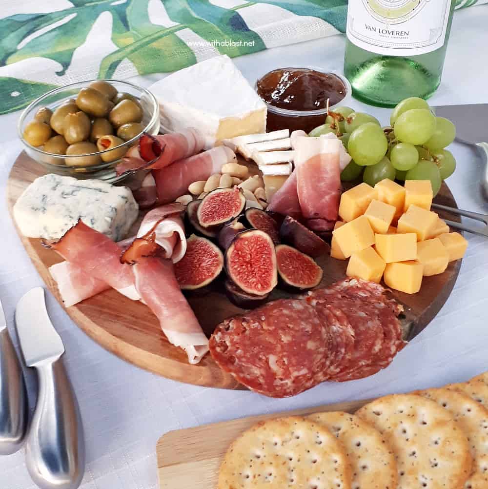 How to make an Easy Charcuterie Board (Cheese Board) within minutes, which you can customize with ingredients you prefer or suits the occasion