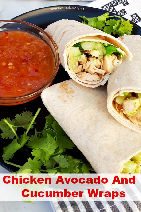 Chicken Avocado And Cucumber Wraps