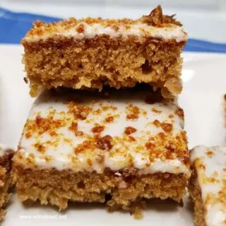 Toffee Apple Cake Bars