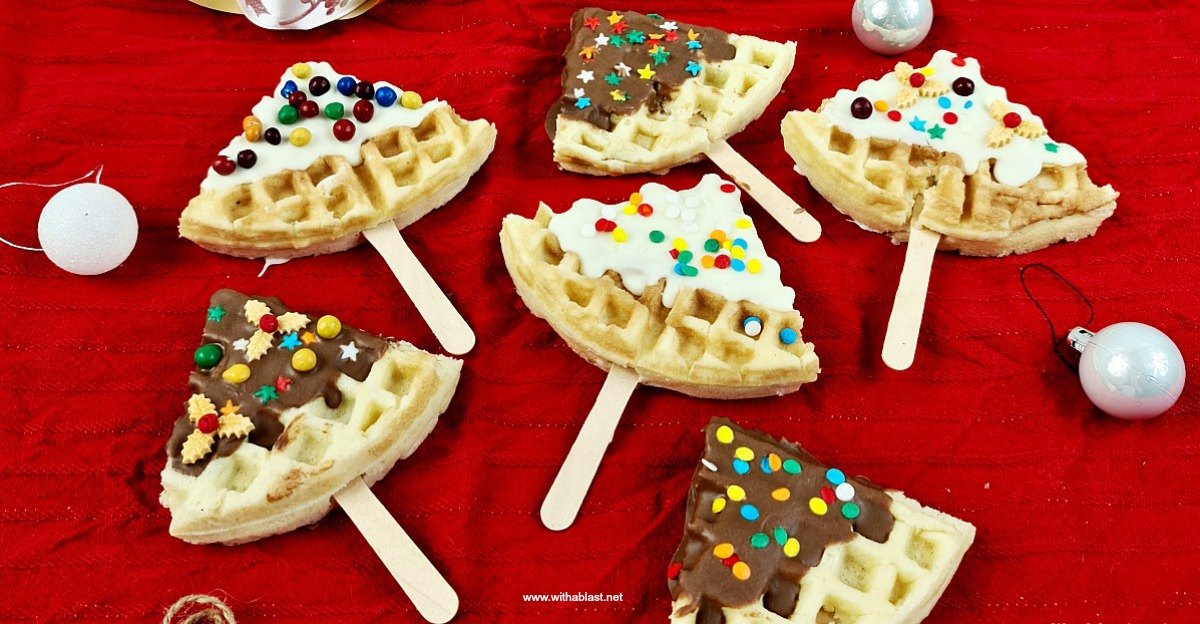 Christmas Tree Waffles With A Blast