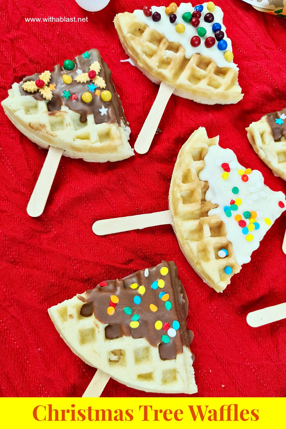 Christmas Tree Waffles With A Blast