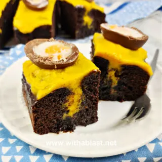 Cadbury Creme Egg Poke Cake