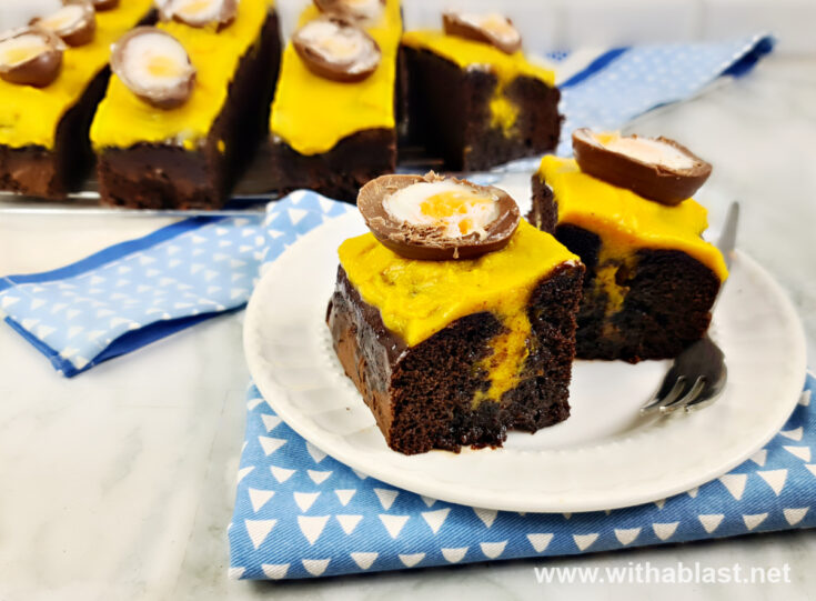 Cadbury Creme Egg Poke Cake