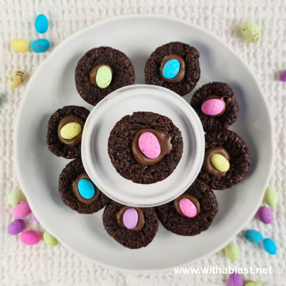 Easter Brownie Bites With A Blast