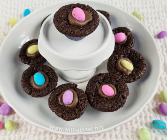 Easter Brownie Bites With A Blast