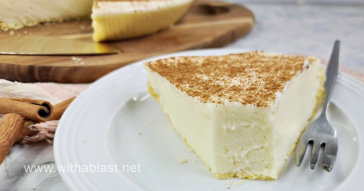 Milk Tart (SouthAfrican Melk Tert) With A Blast