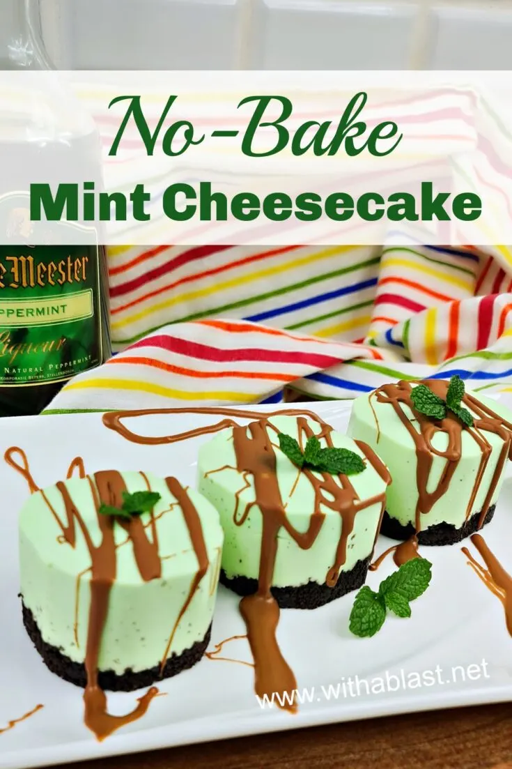 No-Bake Mint Cheesecake