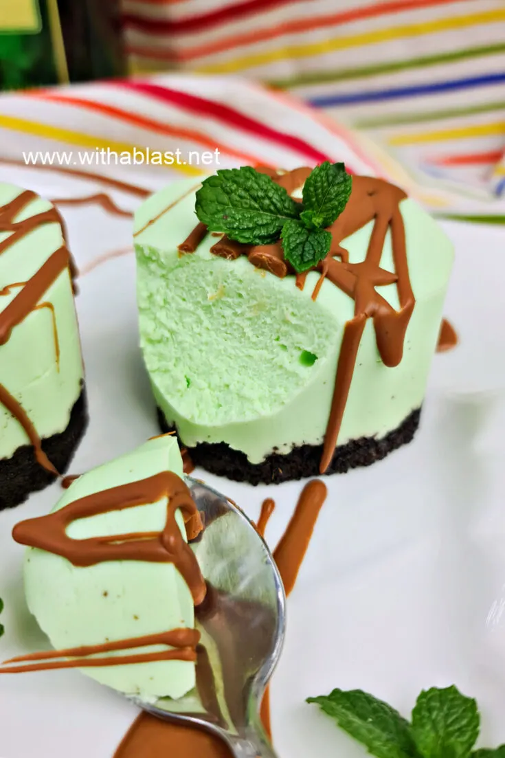 No-Bake Mint Cheesecake