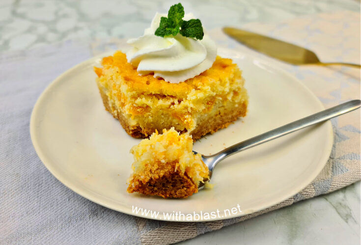 Gooey Coconut Peach Butter Cake