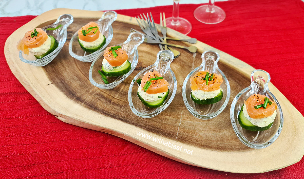 Smoked Salmon Cucumber Appetizers