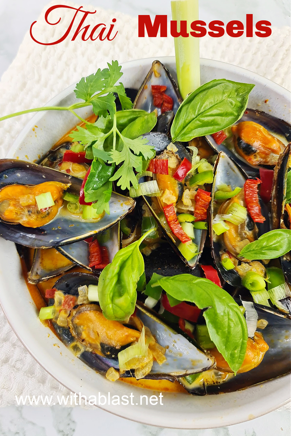 Thai Mussels With A Blast