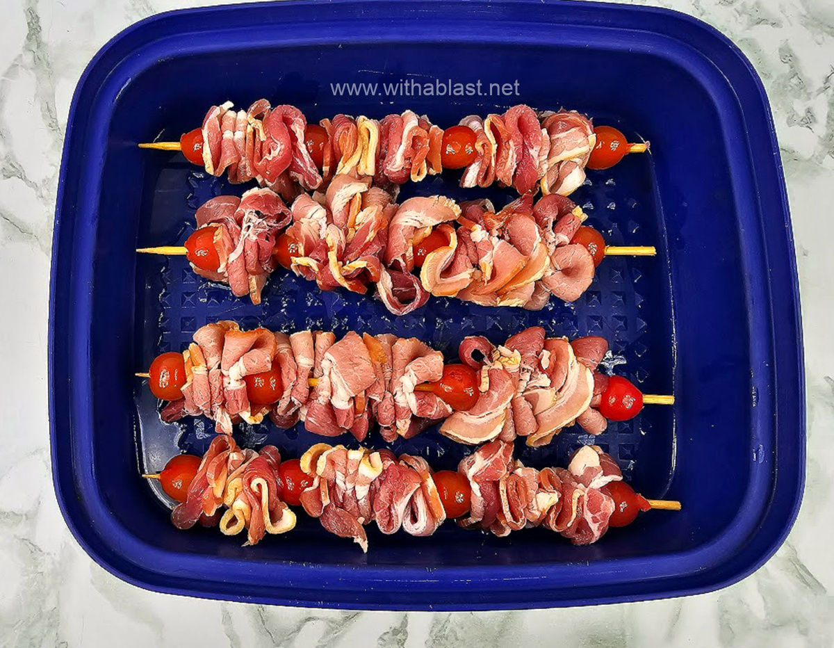 Oopsies (Bacon and Cherry Kebabs)
