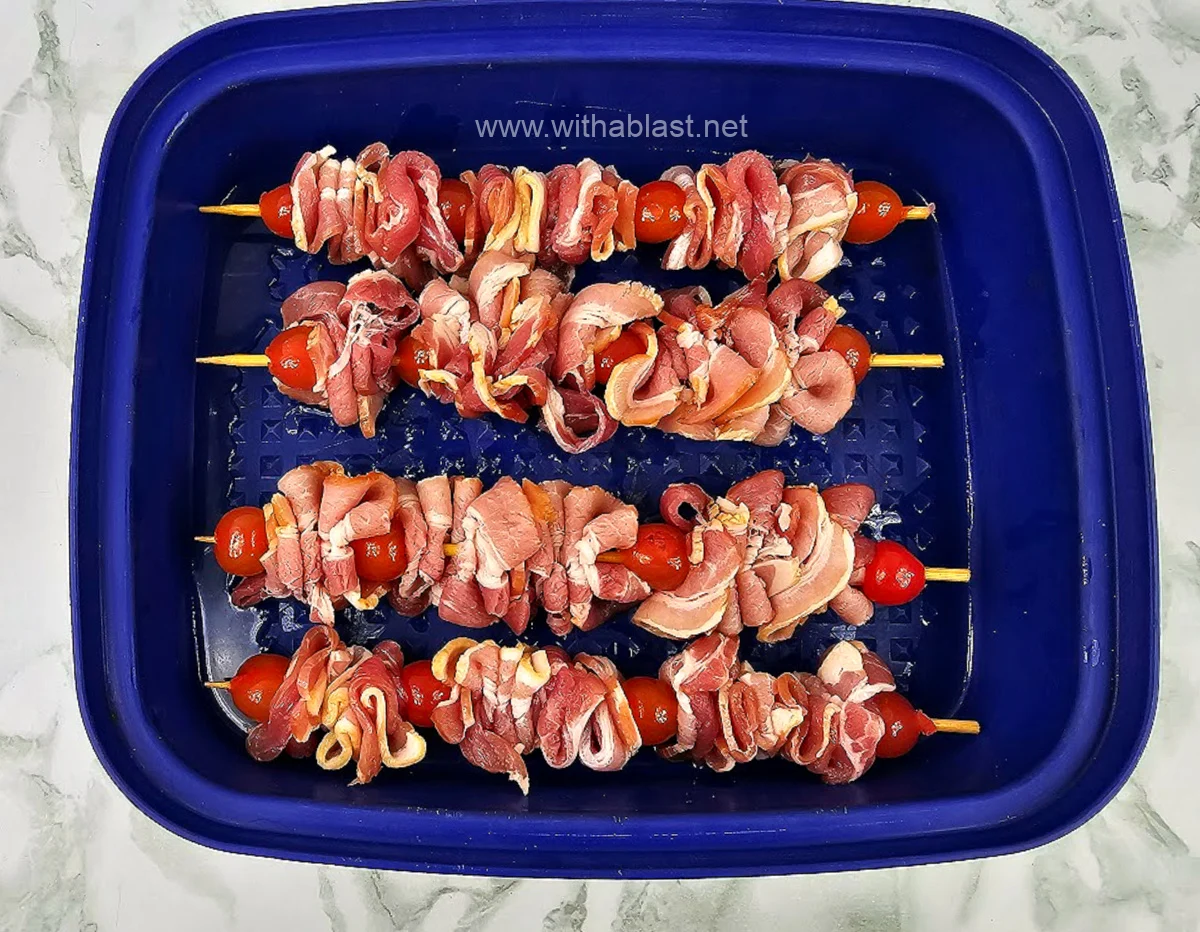 Oopsies (Bacon and Cherry Kebabs)