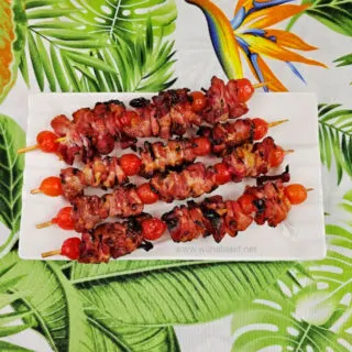 Oopsies (Bacon and Cherry Kebabs)