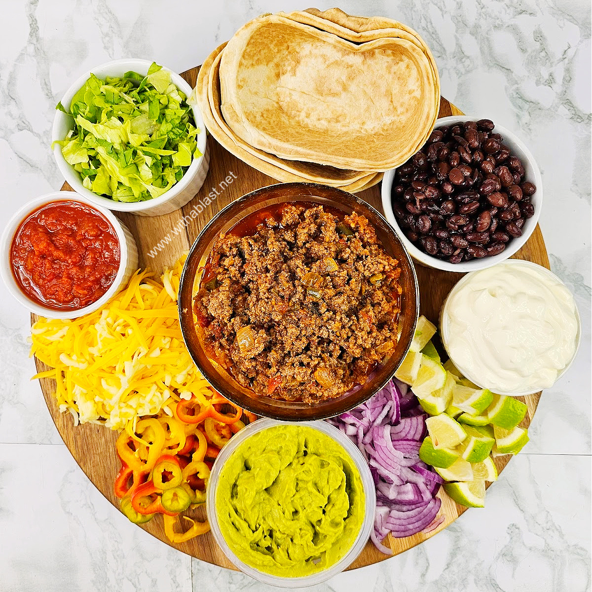 Taco Tortilla Boat Board