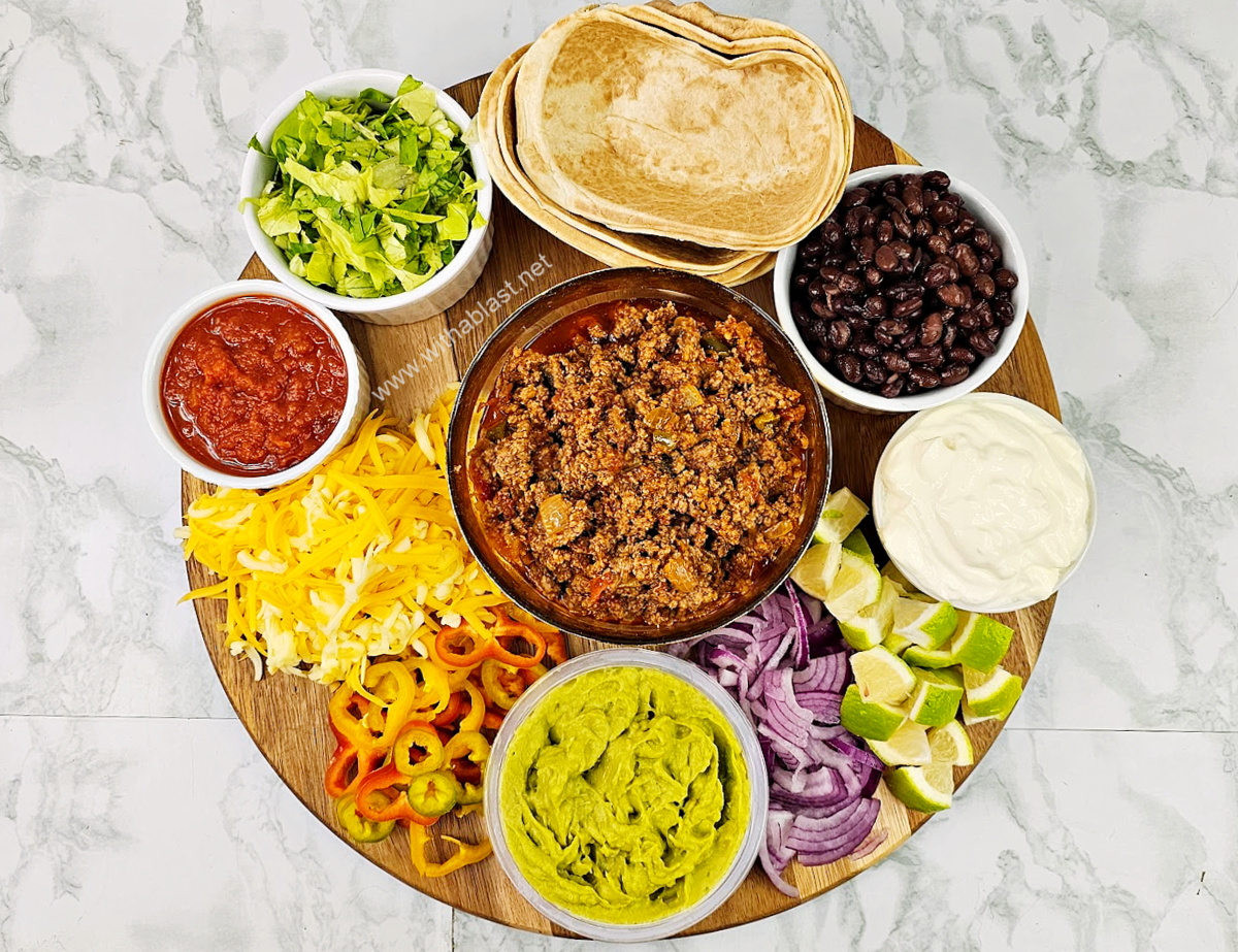 Taco Tortilla Boat Board