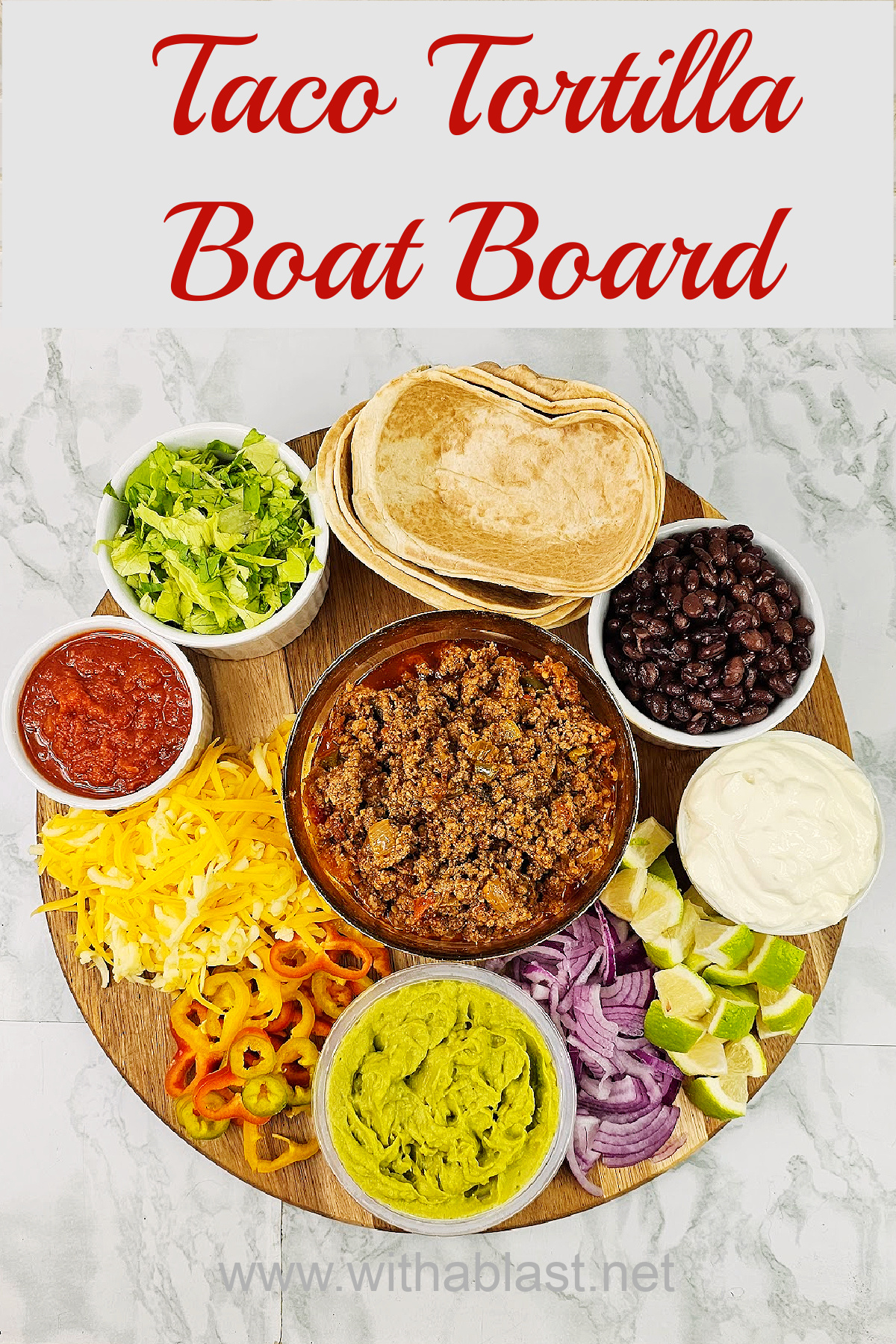 Taco Tortilla Boat Board